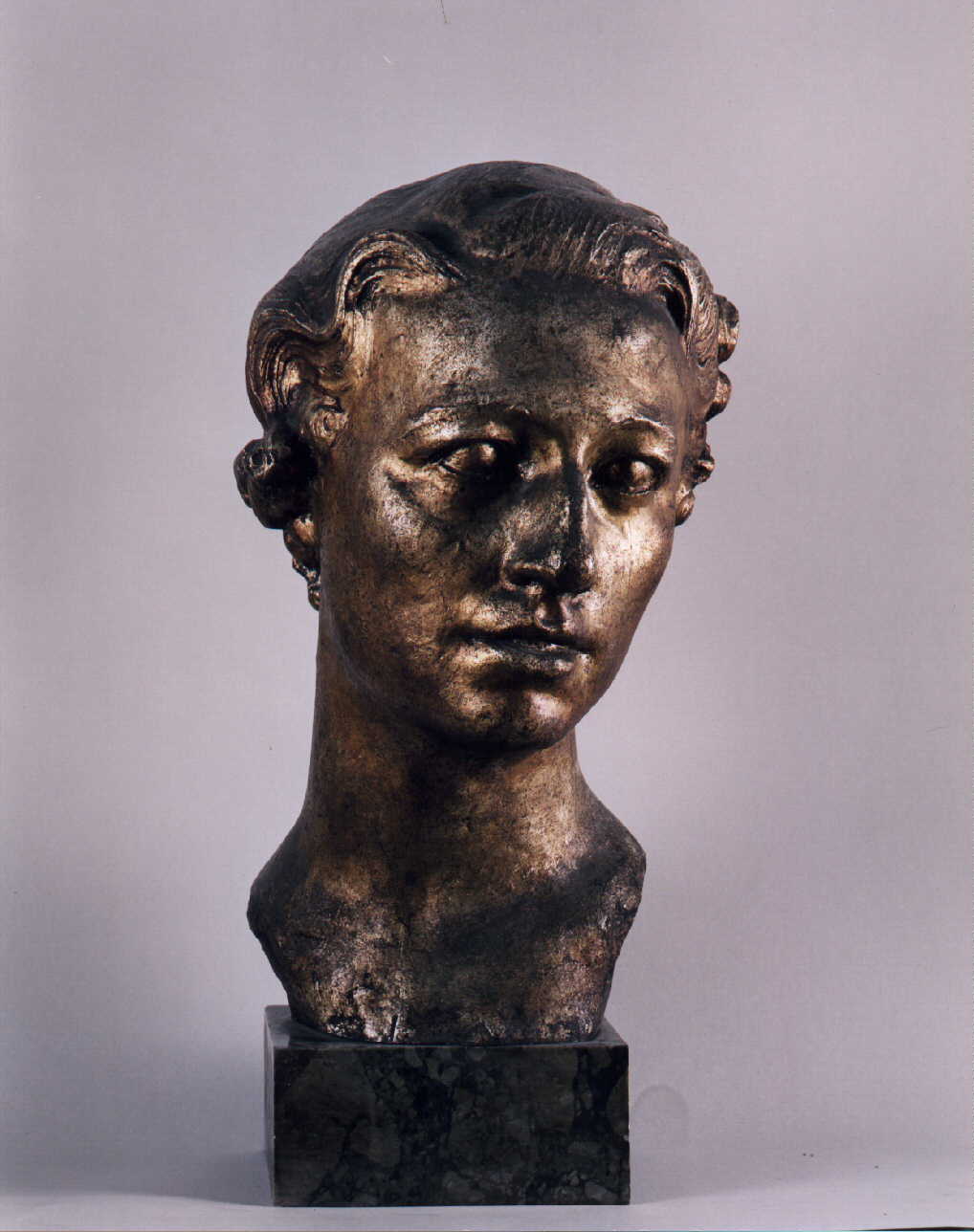 testa di fanciullo (scultura) di Puchetti Enzo (inizio sec. XX)