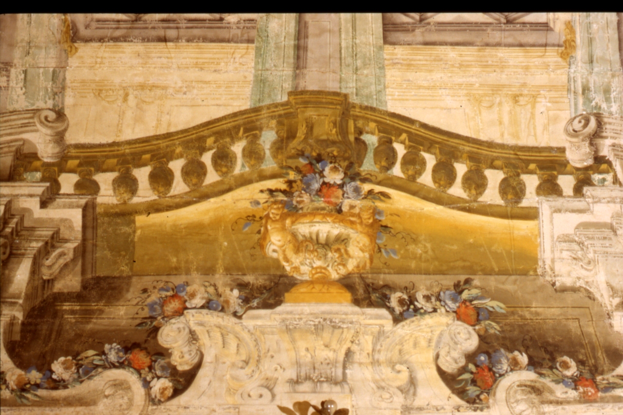 decorazione pittorica, frammento - ambito napoletano (fine sec. XVIII)