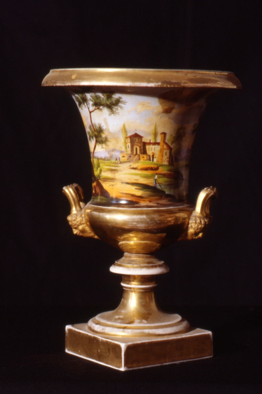 paesaggio (vaso) - bottega aretina (terzo quarto sec. XVIII)