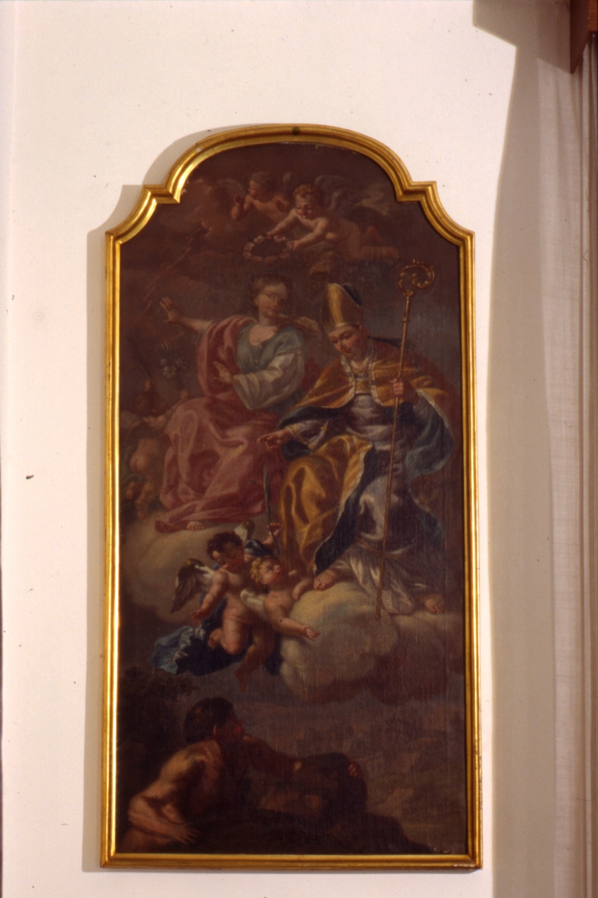 Sant'Emidio e Santa Rosa (dipinto) di Cingeri Giovanni (seconda metà sec. XVIII)