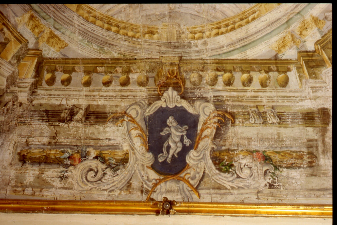 motivi decorativi (soffitto dipinto) - ambito napoletano (fine sec. XVIII)