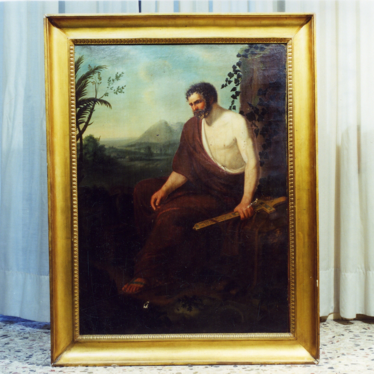 figura maschile (dipinto) - ambito napoletano (prima metà sec. XIX)
