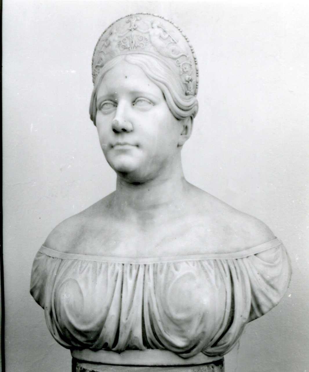 busto ritratto femminile (busto) - bottega napoletana (fine sec. XIX)