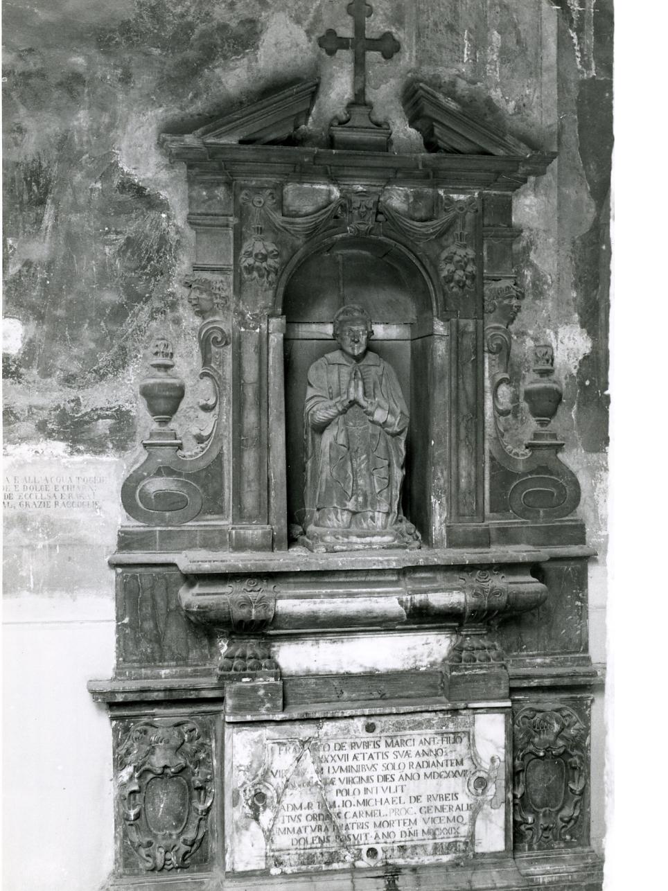 MONUMENTO SEPOLCRALE - BOTTEGA NAPOLETANA (SECONDO QUARTO sec. XVII)