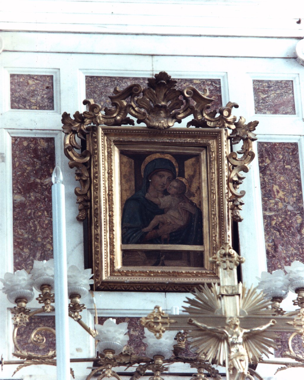 Madonna della Libera, Madonna con Bambino (dipinto) - ambito napoletano (fine/inizio secc. XVI/ XVII)