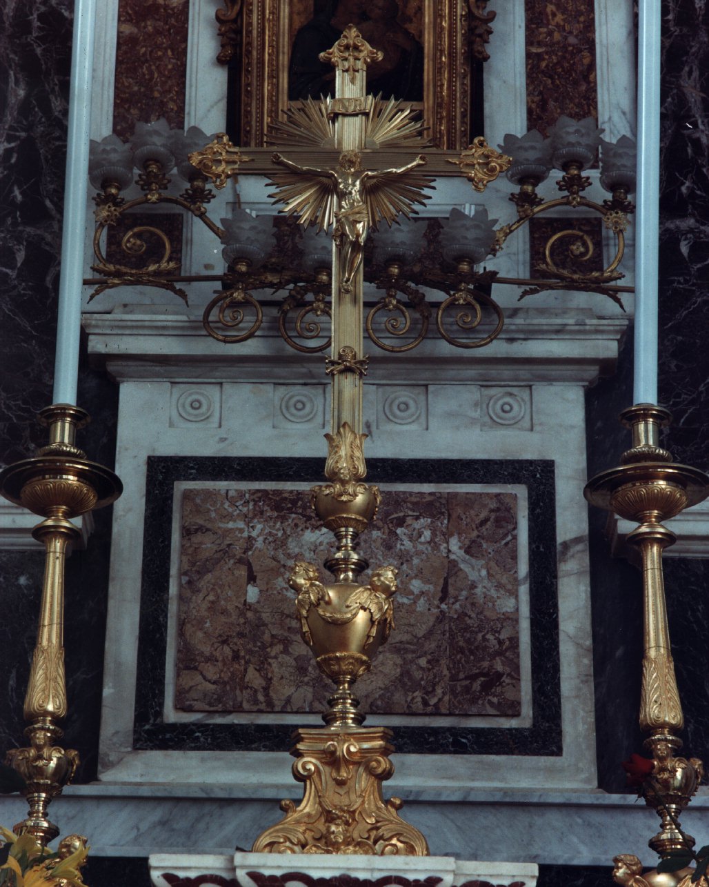 croce d'altare - bottega napoletana (sec. XIX)