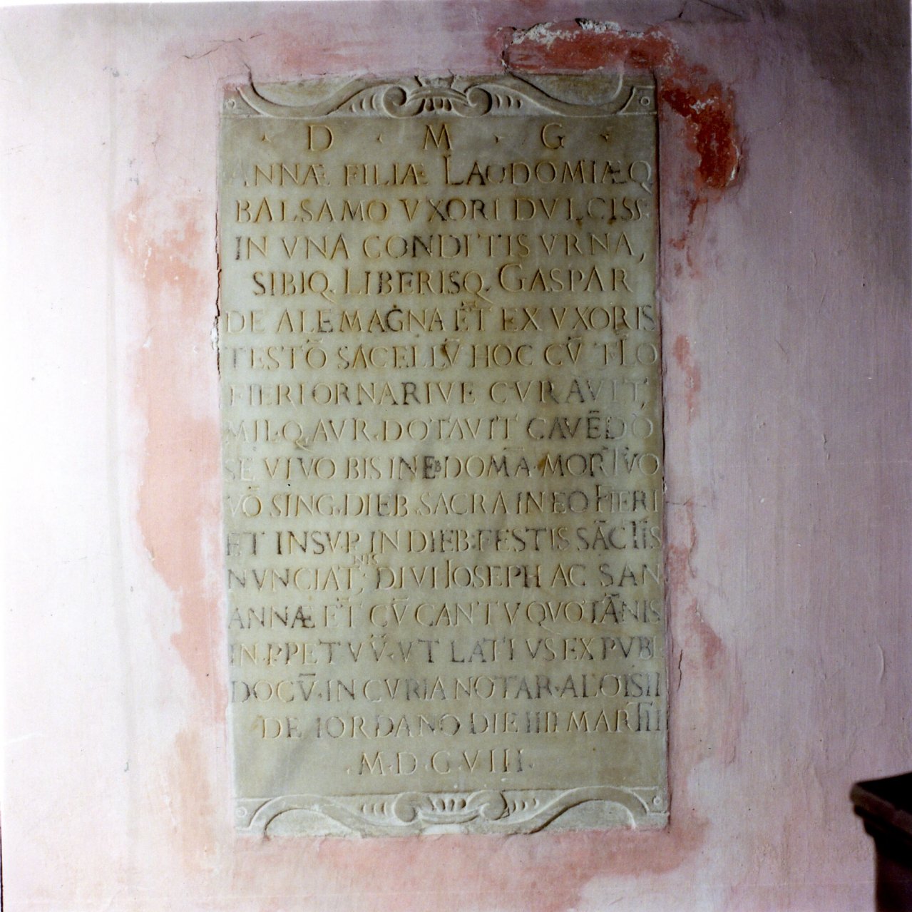 lapide tombale - bottega napoletana (sec. XVII)