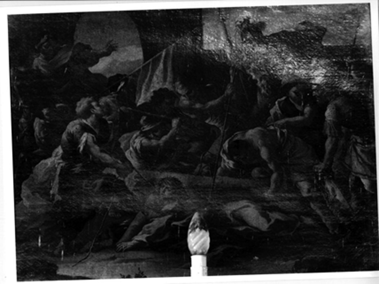 stazione VII: Gesù cade sotto la croce la seconda volta (dipinto, elemento d'insieme) di Ceppaluni Filippo detto Muto (prima metà sec. XVIII)