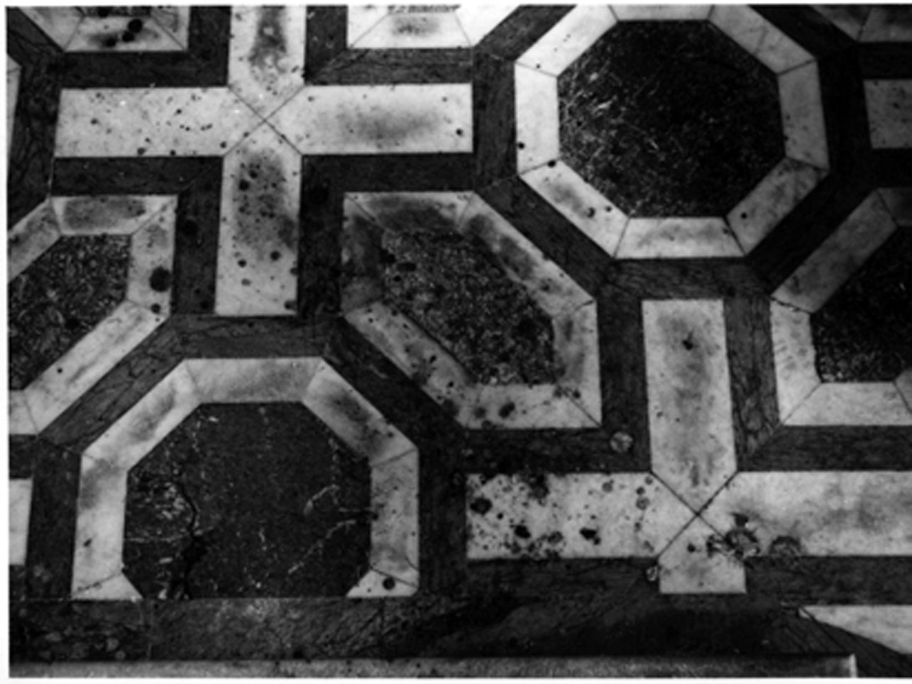 motivi decorativi geometrici (pavimento) - bottega napoletana (metà sec. XIX)
