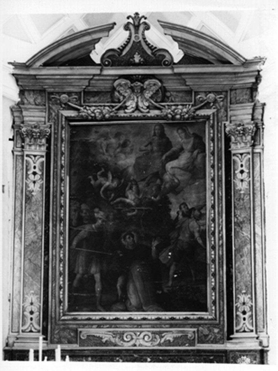 mostra d'altare - bottega napoletana (seconda metà sec. XVII)