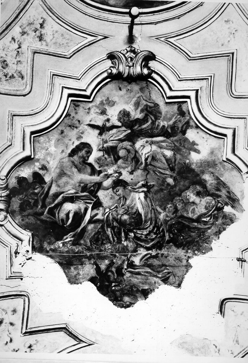 incoronazione di Maria Vergine (dipinto, elemento d'insieme) di D'Aste Andrea (sec. XVIII)