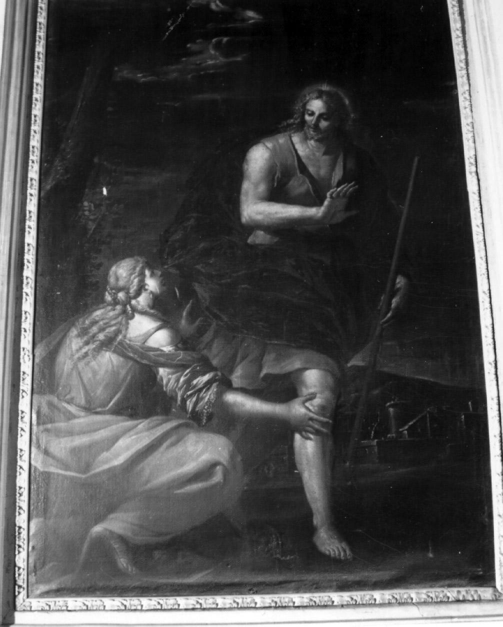 apparizione di Cristo risorto a Santa Maria Maddalena (dipinto, elemento d'insieme) di Frezza Orazio (seconda metà sec. XVIII)