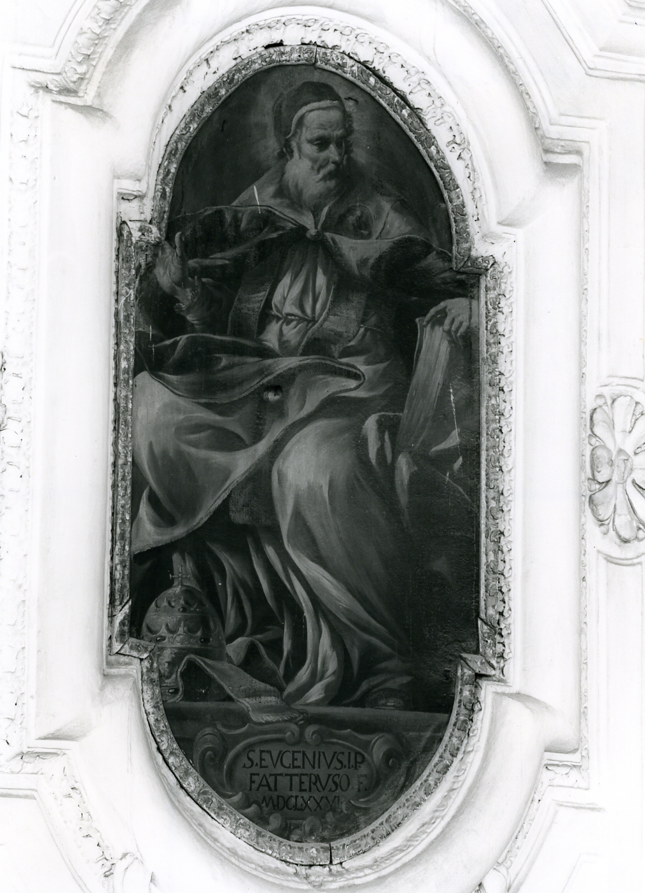 Sant'Eugenio I papa (dipinto) di Fattorusso Giuseppe (terzo quarto sec. XVII)