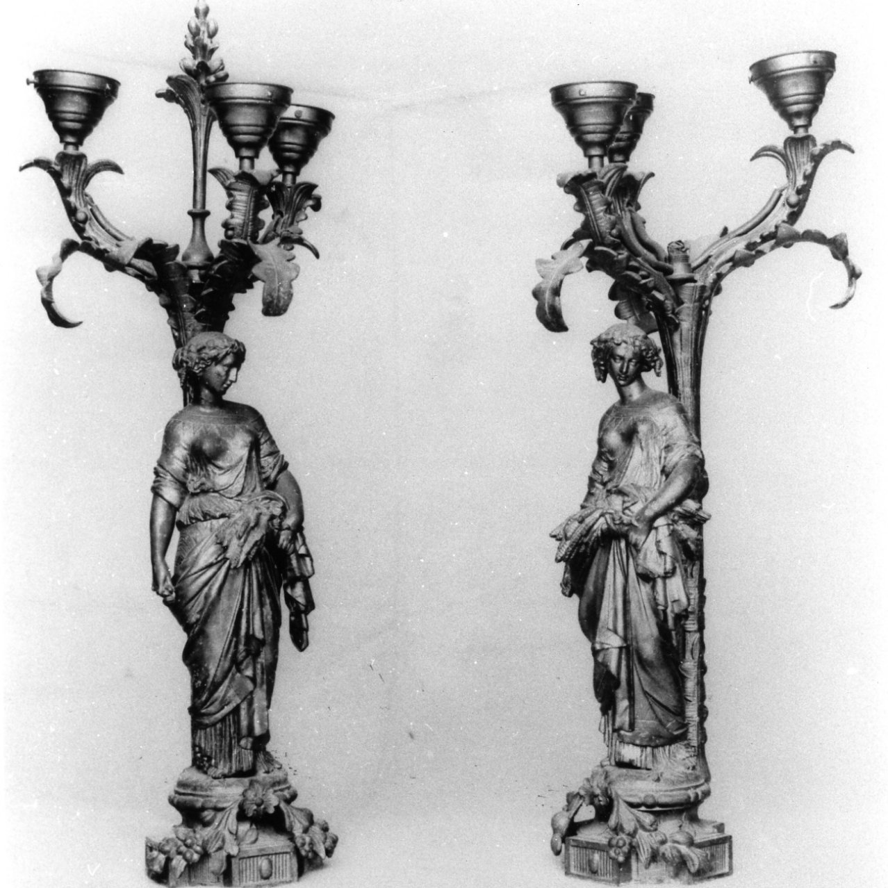 Pomona (candeliere, serie) - bottega napoletana (prima metà sec. XIX)