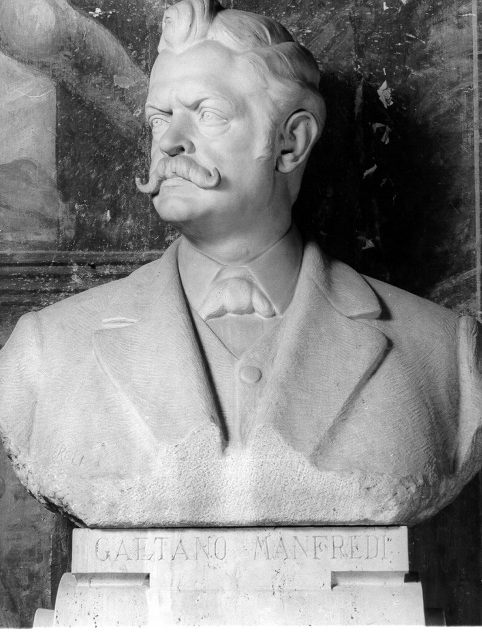 busto ritratto di Gaetano Manfredi (busto) di Veroli P (sec. XIX)