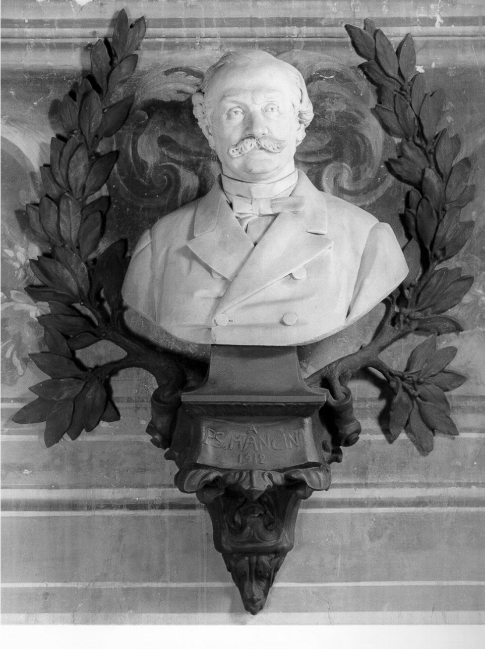 BUSTO RITRATTO DELL'AVVOCATO PASQUALE STANISLAO MANCINI (BUSTO) - AMBITO NAPOLETANO (PRIMO QUARTO sec. XX)