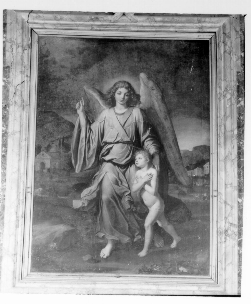 angelo custode (dipinto) di Azzolino Giovanni Bernardino (prima metà sec. XVI)