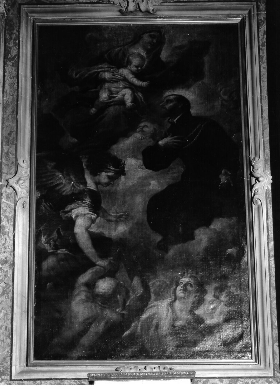 San Gaetano intercede per le anime purganti presso la Madonna (dipinto) di Giordano Luca (sec. XVII)