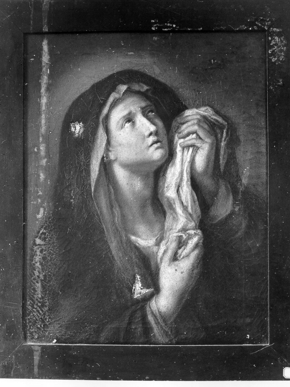 Madonna Addolorata (dipinto) di De Mura Francesco (cerchia) (prima metà sec. XVIII)