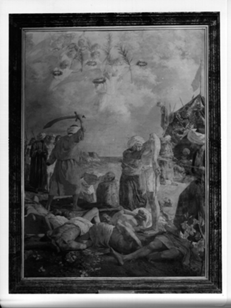 martirio degli Indrutini (dipinto) di Scorrano Luigi (sec. XX)