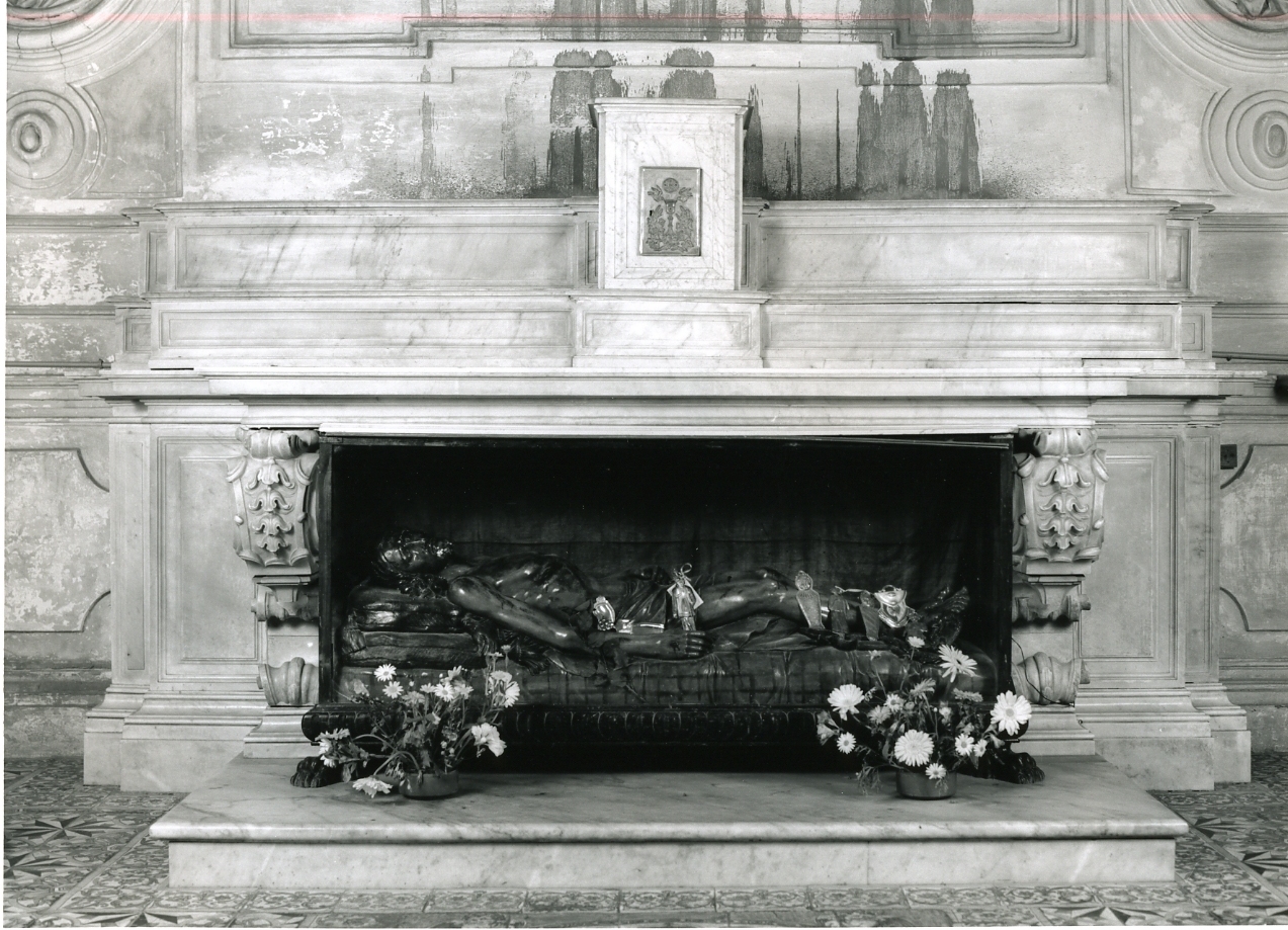 altare, elemento d'insieme - bottega napoletana (prima metà sec. XVIII)