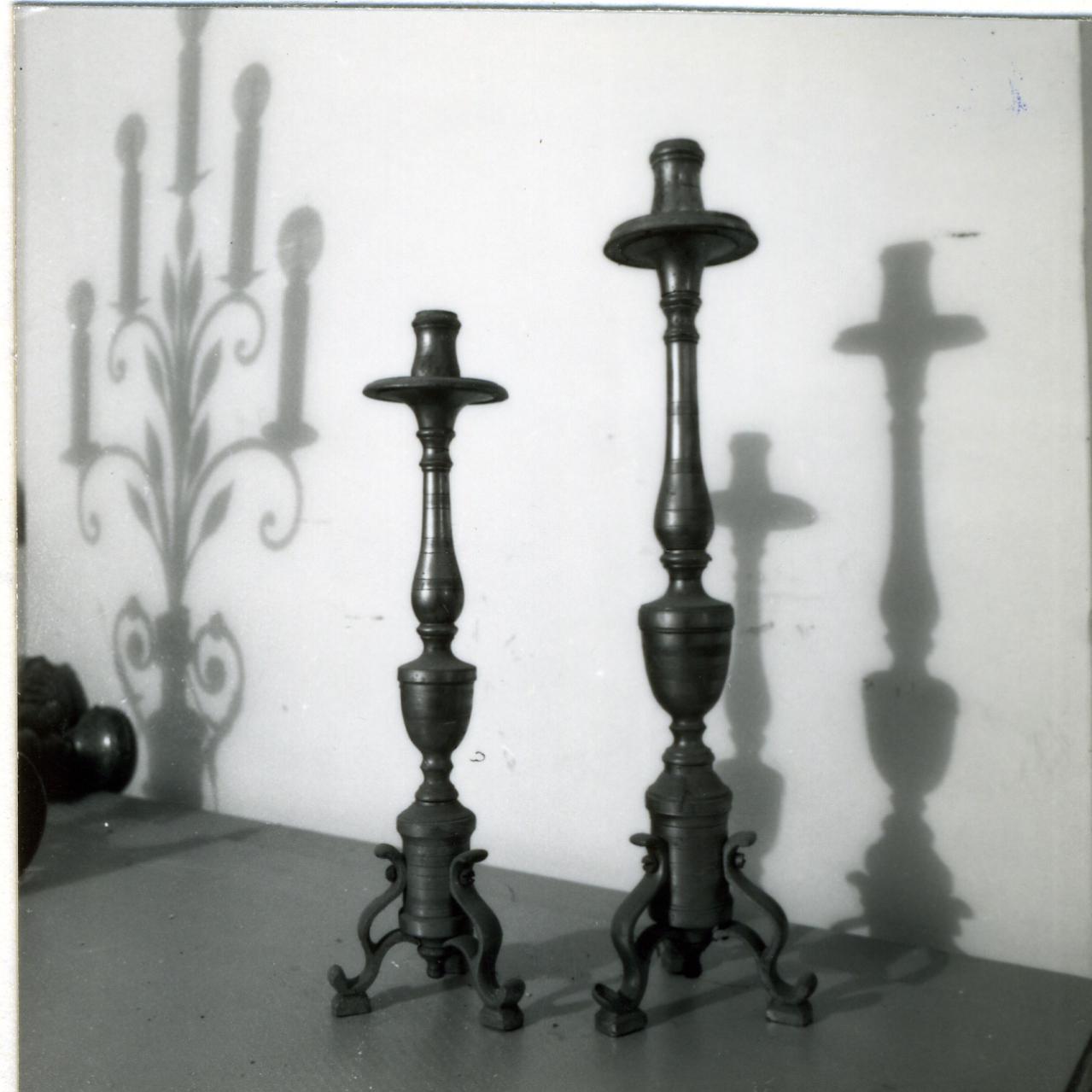 CANDELABRO D'ALTARE, SERIE - manifattura napoletana (Seconda metà sec. XIX)