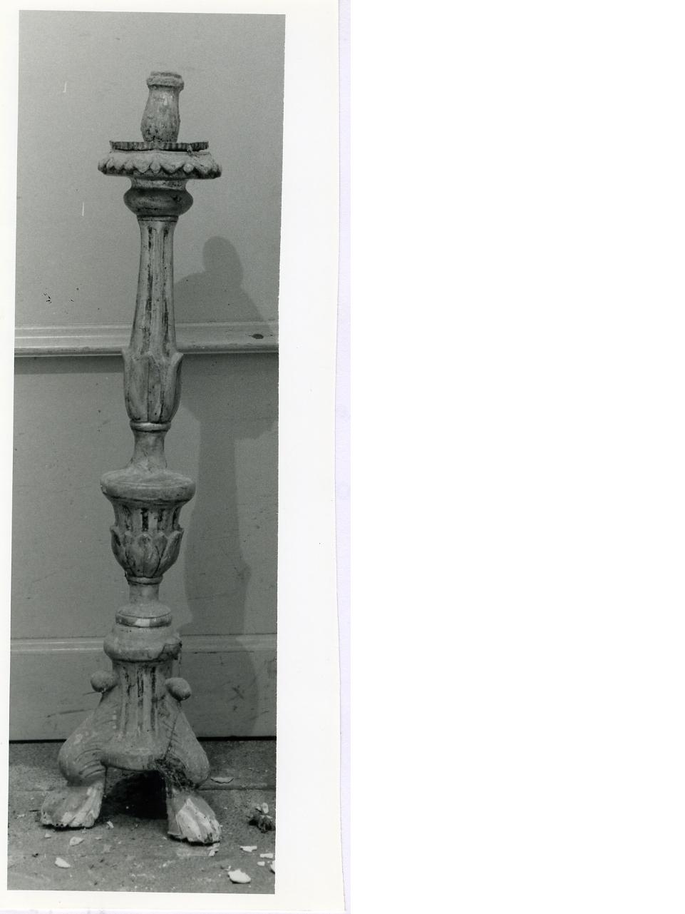 CANDELABRO D'ALTARE, SERIE - manifattura napoletana (Metà sec. XIX)