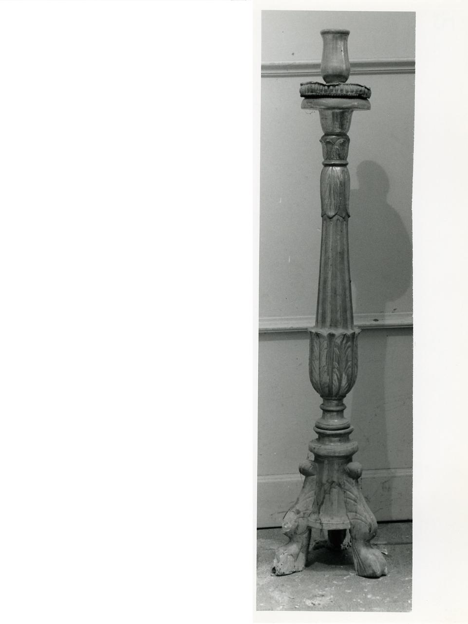 CANDELABRO D'ALTARE, SERIE - manifattura napoletana (Metà sec. XIX)