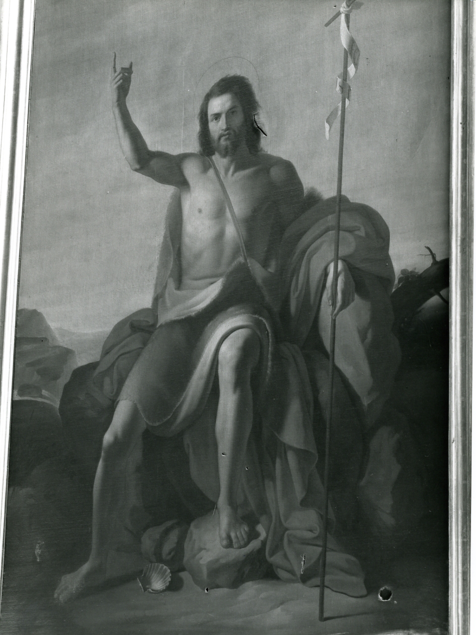 San Giovanni Battista nel deserto (dipinto) di Licata Antonino (metà sec. XIX)