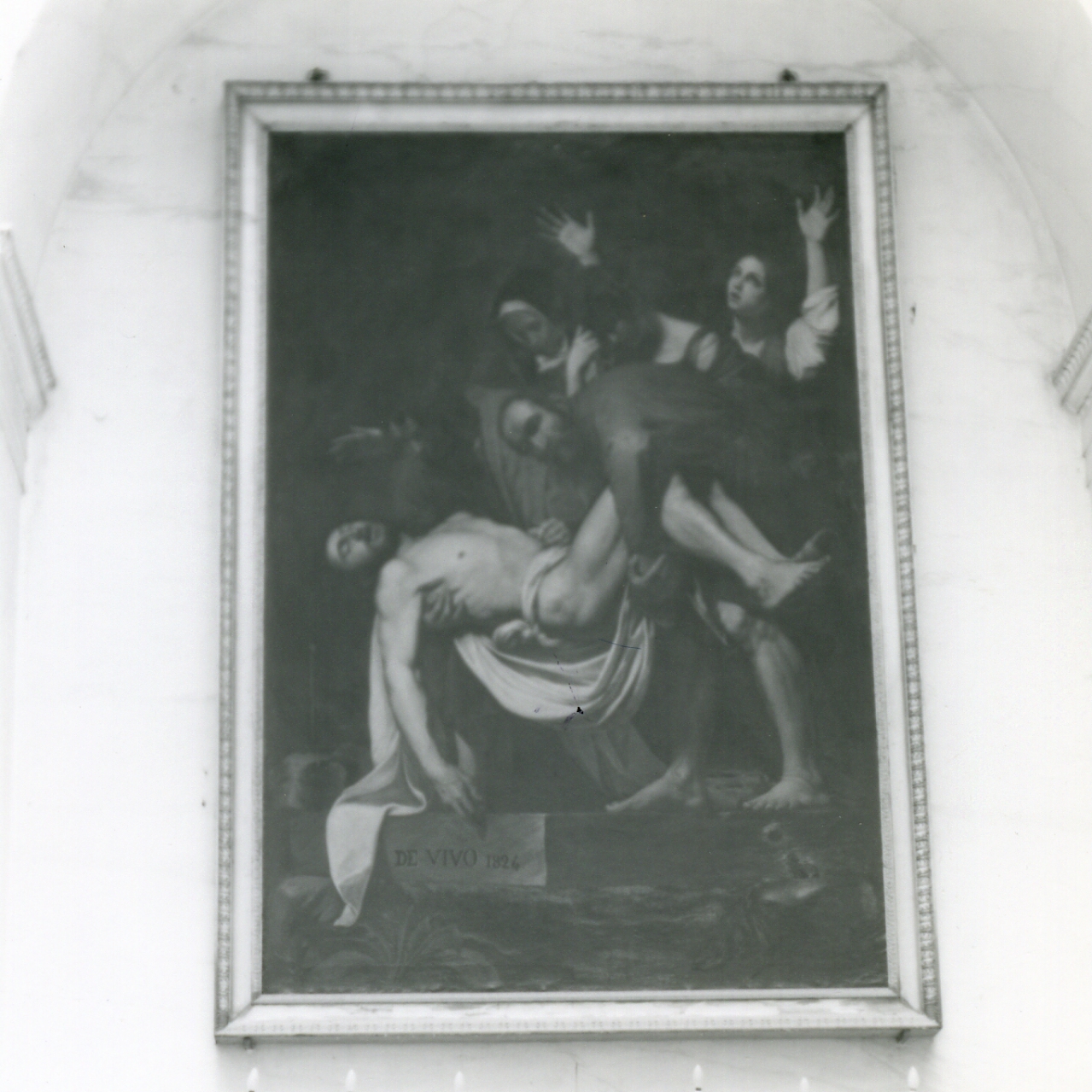 deposizione di Cristo nel sepolcro (dipinto) di De Vivo Tommaso (sec. XIX)