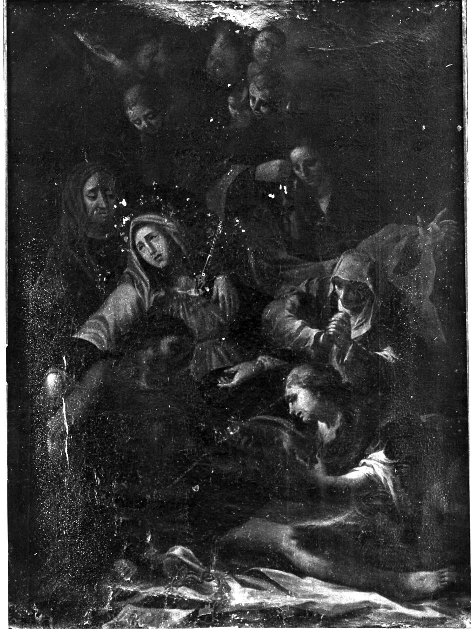 compianto sul Cristo morto (dipinto) di Guarino Domenico (sec. XVIII)