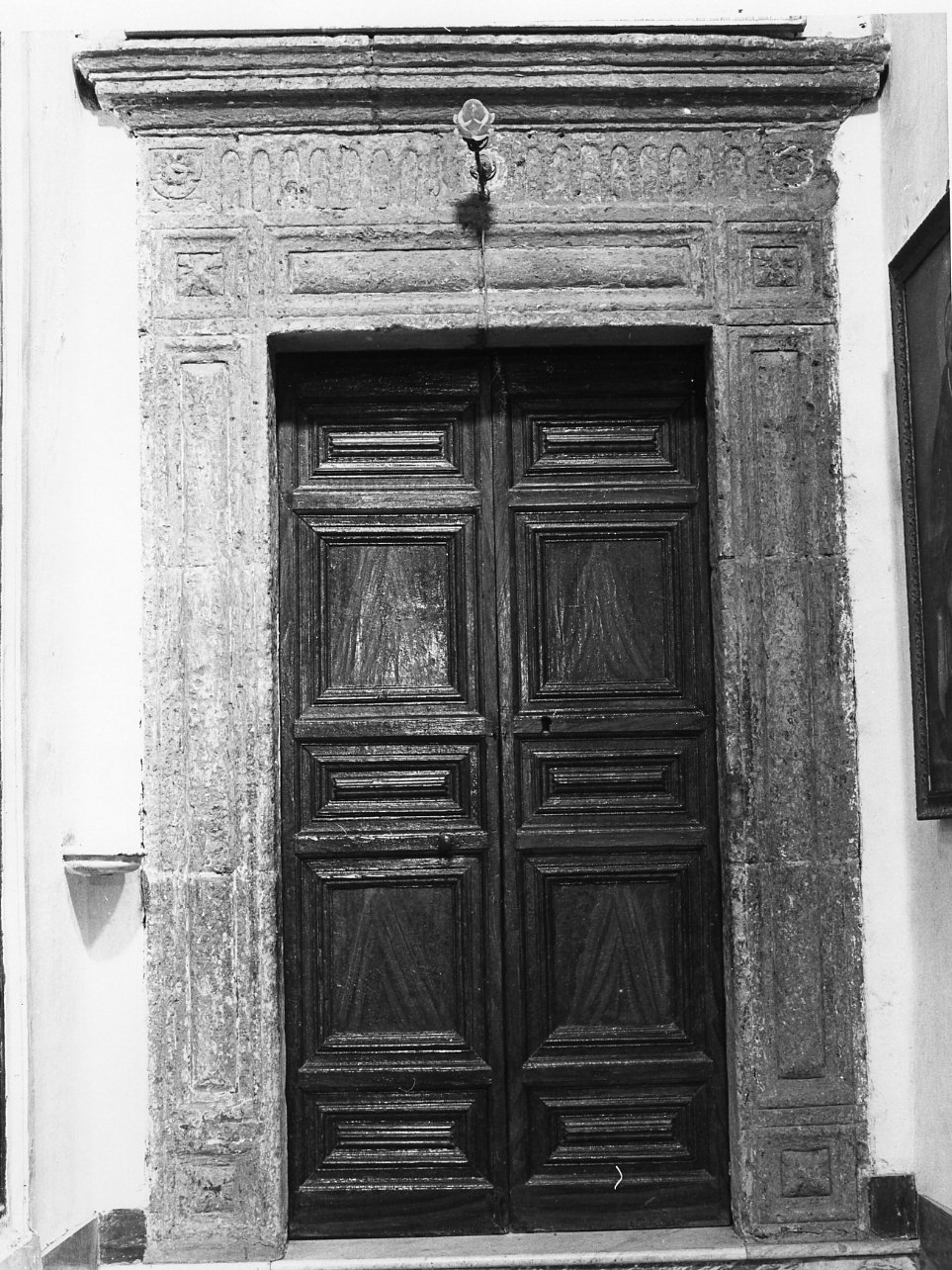 porta - a due battenti, serie - bottega napoletana (inizio sec. XVIII)