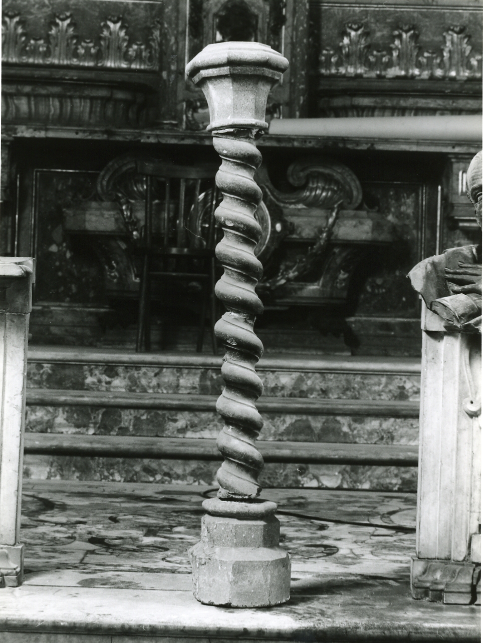 COLONNA - TORTILE, SERIE - manifattura napoletana (INIZIO sec. XX)