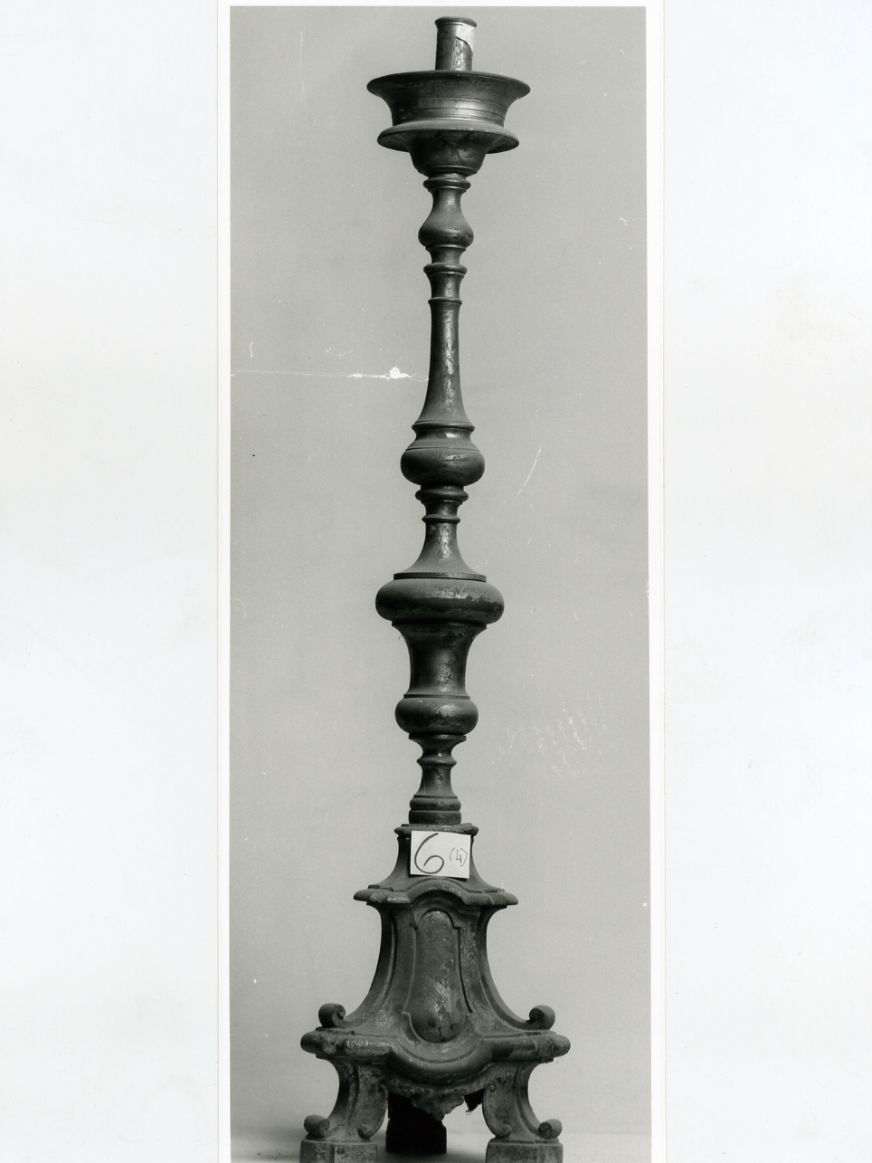 CANDELABRO D'ALTARE, SERIE - manifattura napoletana (TERZO QUARTO sec. XVIII)