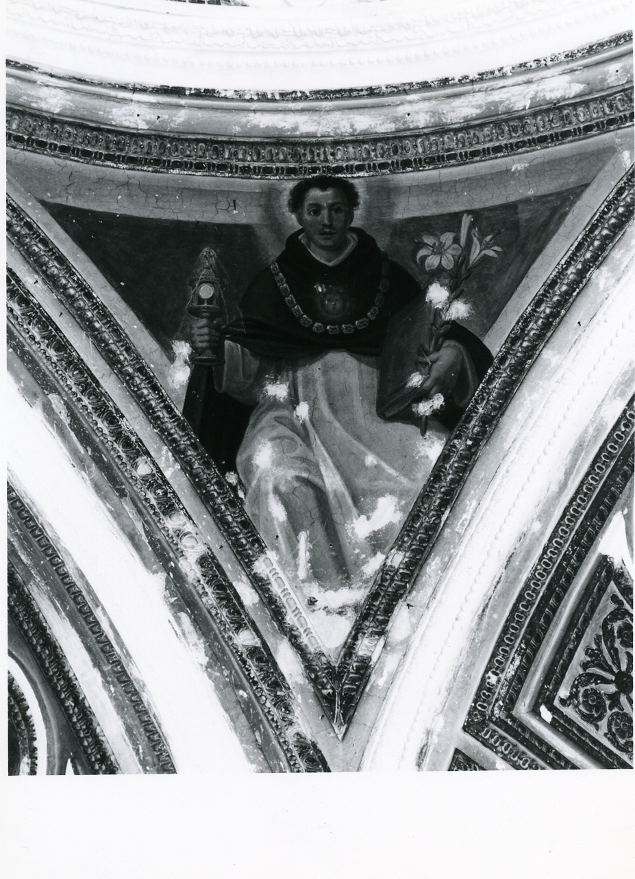 San Tommaso d'Aquino (dipinto, elemento d'insieme) di Beinaschi Giovan Battista (cerchia) (ultimo quarto sec. XVII)