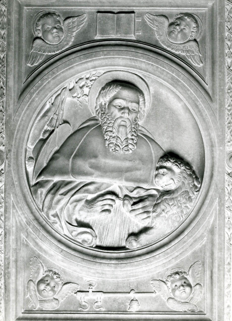 San Gerolamo (rilievo) di Malvito Giovan Tommaso (bottega) (inizio sec. XVI)