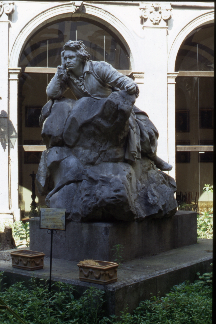 ritratto Ludwig Van Beethoven (statua) di Barzaghi Francesco (sec. XX)