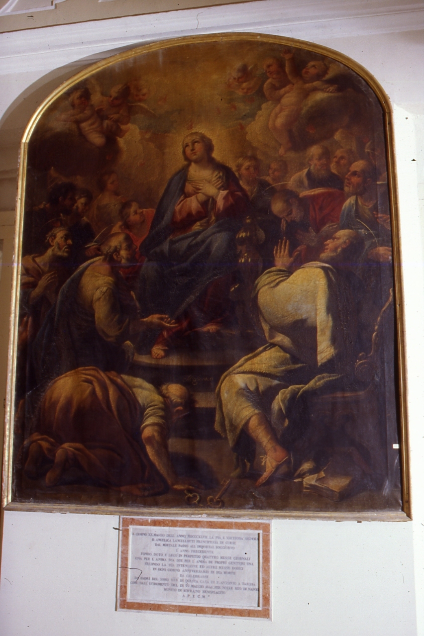 Pentecoste (dipinto) di Miglionico Andrea (fine sec. XVII)