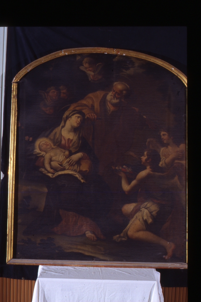 Sacra Famiglia (dipinto) di Vaccaro Andrea (seconda metà sec. XVII)