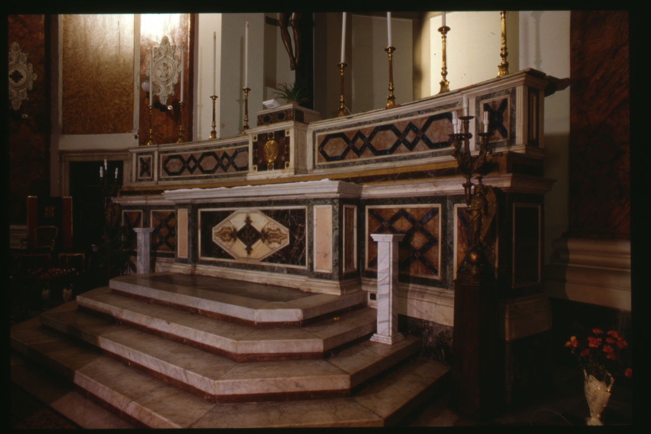 altare maggiore, insieme - bottega napoletana (secondo quarto sec. XIX)