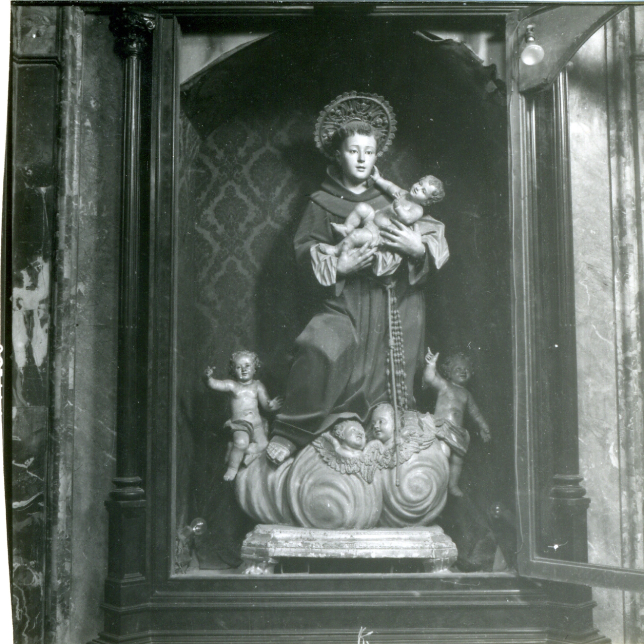 Sant'Antonio da Padova con il bambino (statua) - ambito napoletano (prima metà sec. XIX)