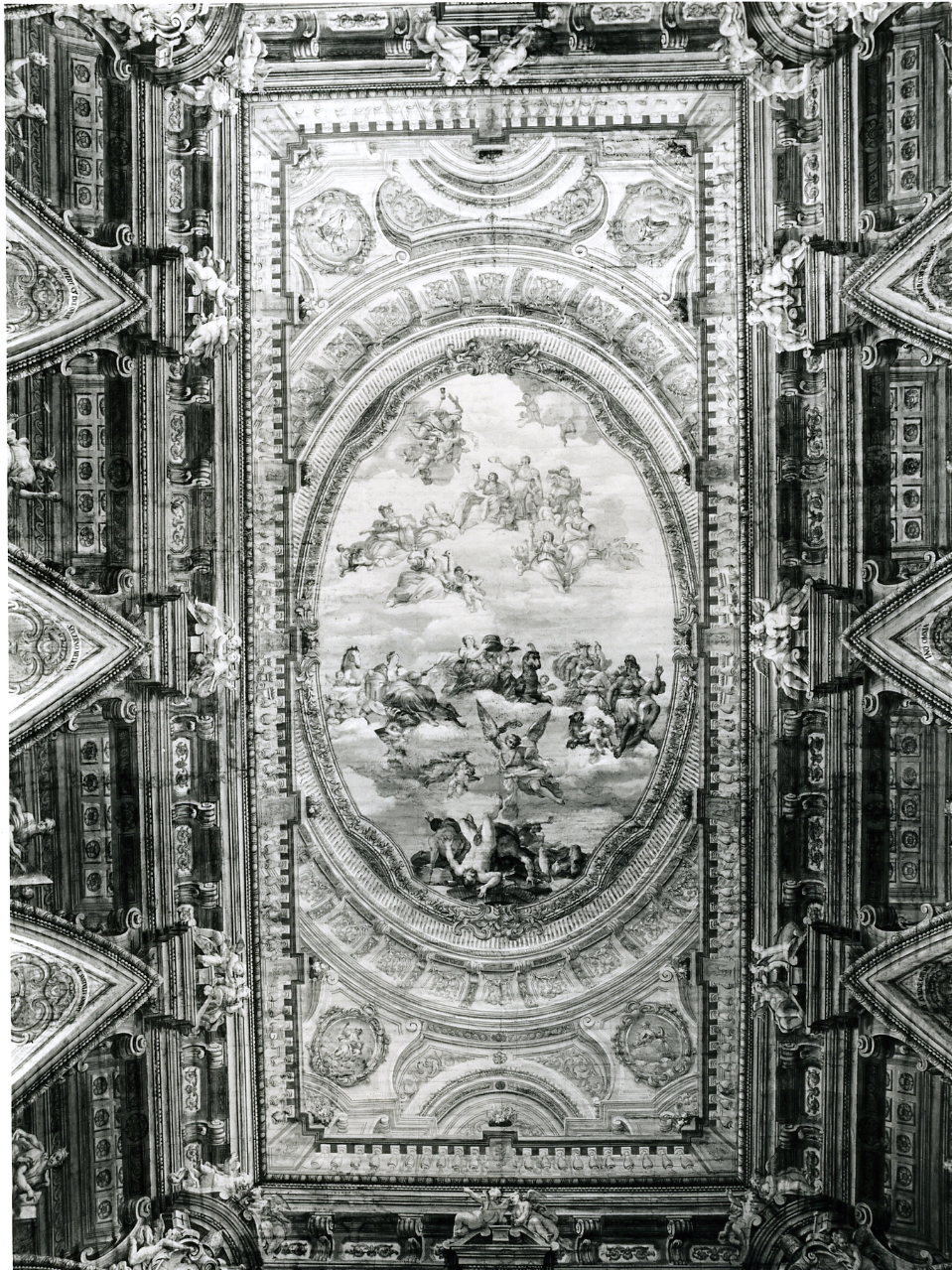 trionfo della Fede (dipinto, elemento d'insieme) di Russo Cristoforo, Malerba Francesco (prima metà sec. XVIII)
