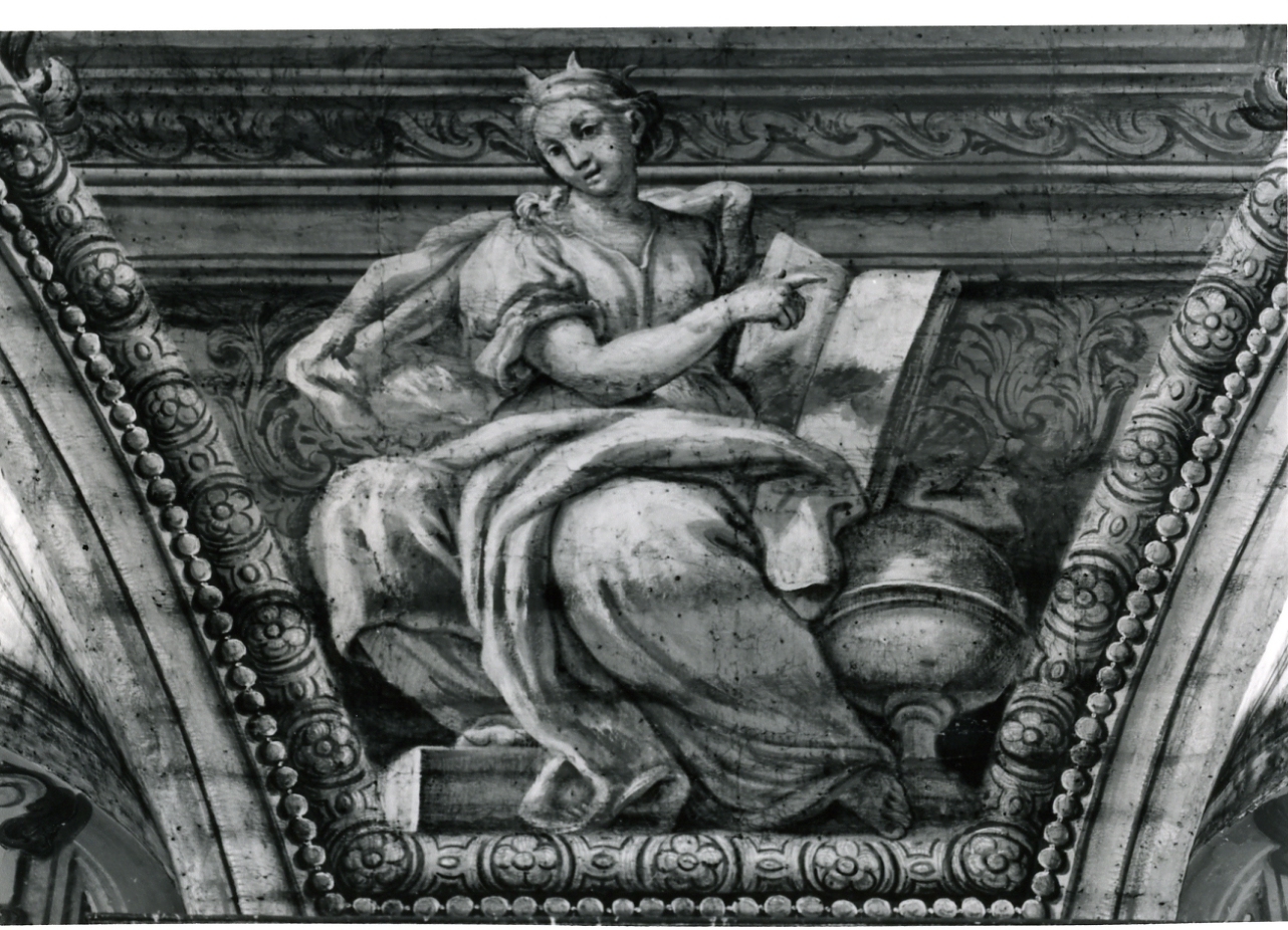allegoria del Diritto (dipinto, elemento d'insieme) di Russo Cristoforo, Malerba Francesco (prima metà sec. XVIII)