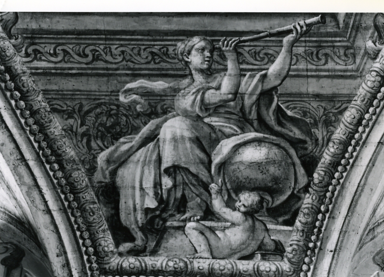 allegoria dell'Astronomia (dipinto, elemento d'insieme) di Malerba Francesco, Russo Cristoforo (prima metà sec. XVIII)