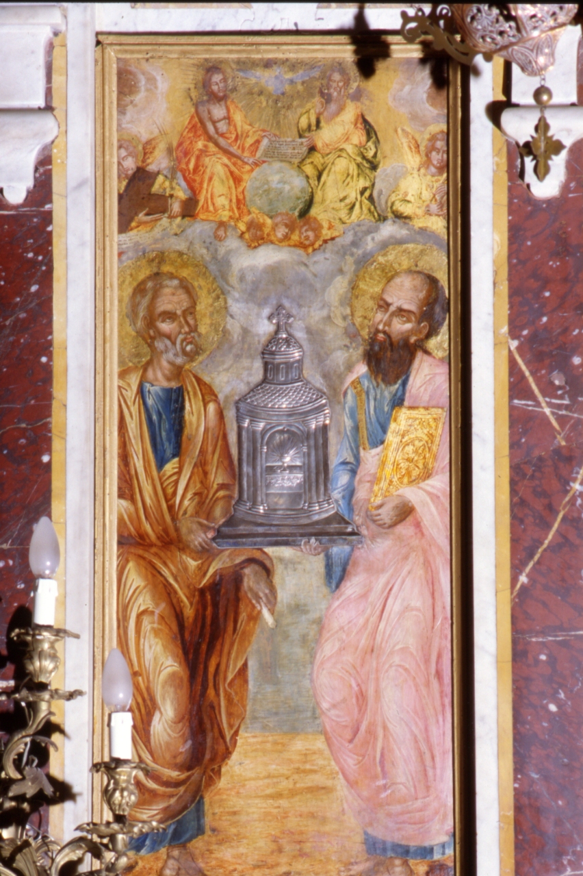 San Pietro e San Paolo (dipinto) di Caruso Eustachio (sec. XVIII)