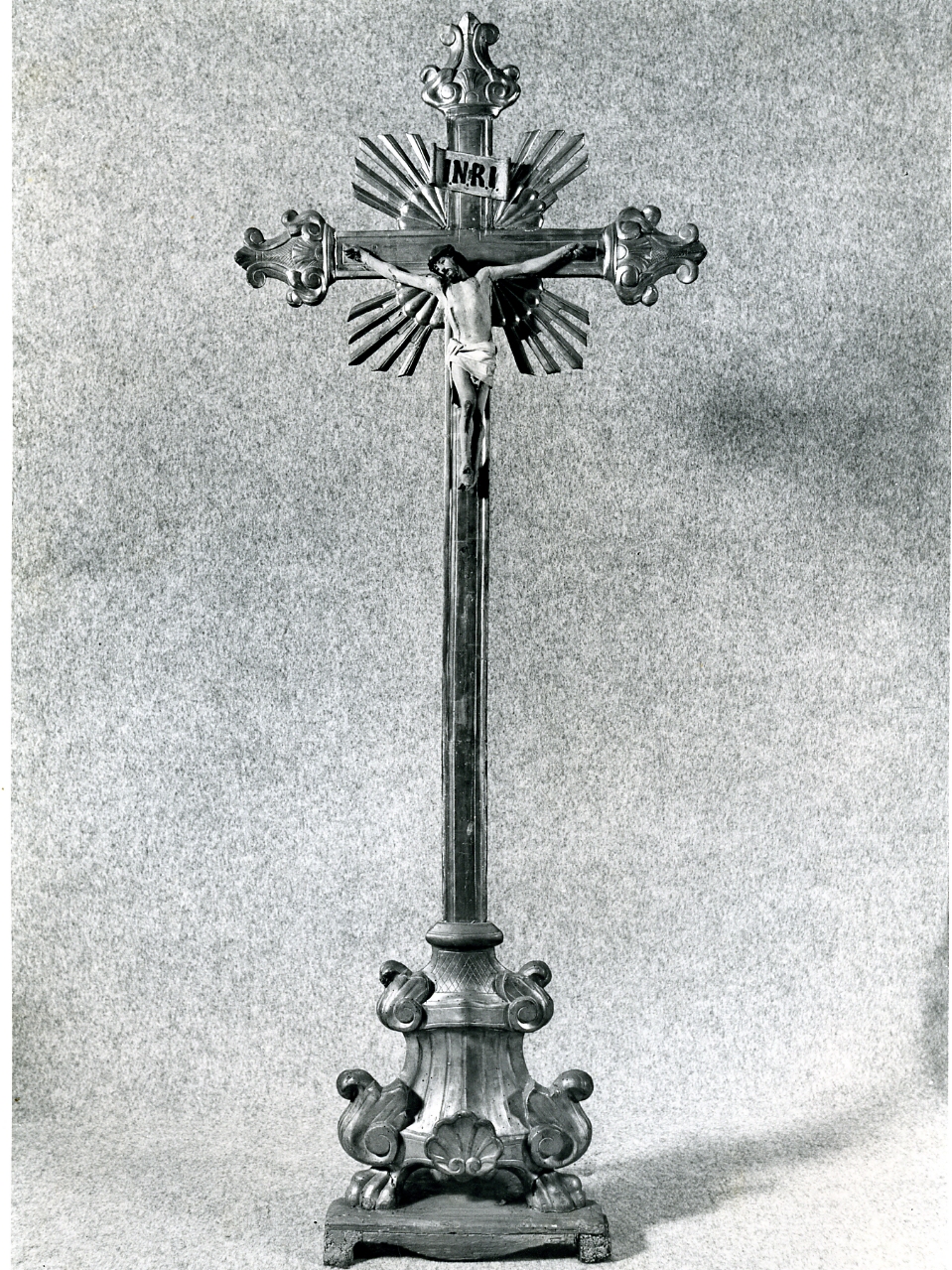 croce d'altare - bottega napoletana (seconda metà sec. XVIII)