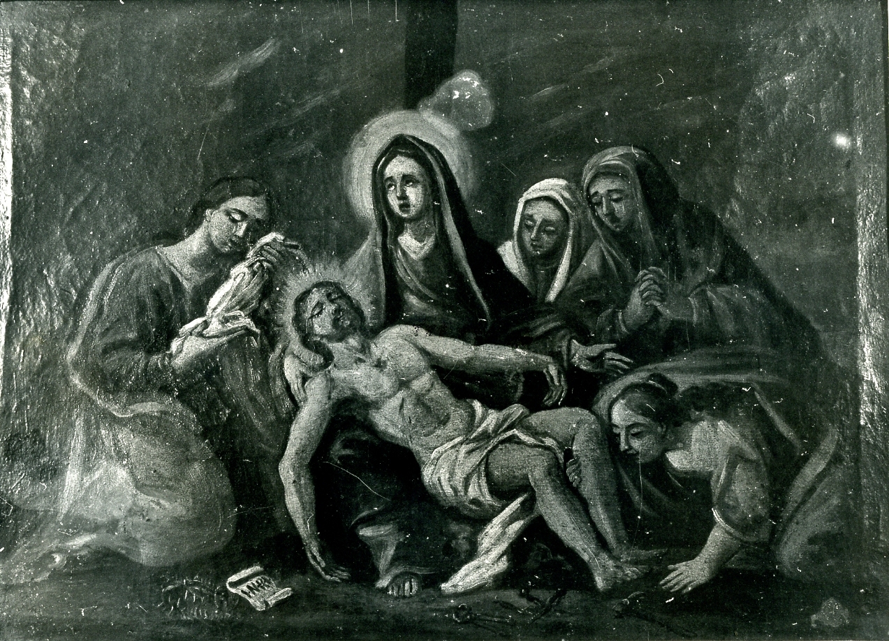 stazione XIII: Gesù deposto dalla croce (dipinto, elemento d'insieme) - ambito napoletano (sec. XVIII)