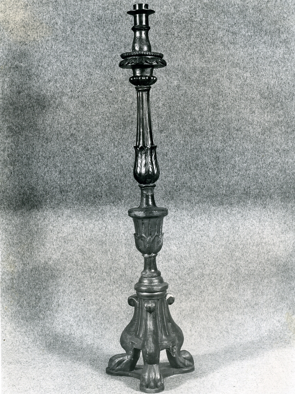candelabro, serie - bottega napoletana (prima metà sec. XIX)