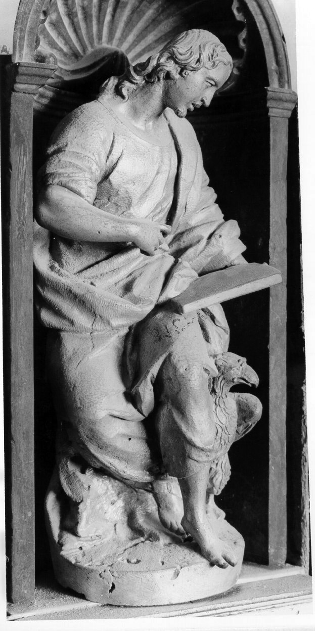 San Matteo Evangelista (statuetta) di Maitener Raphael (sec. XVII)