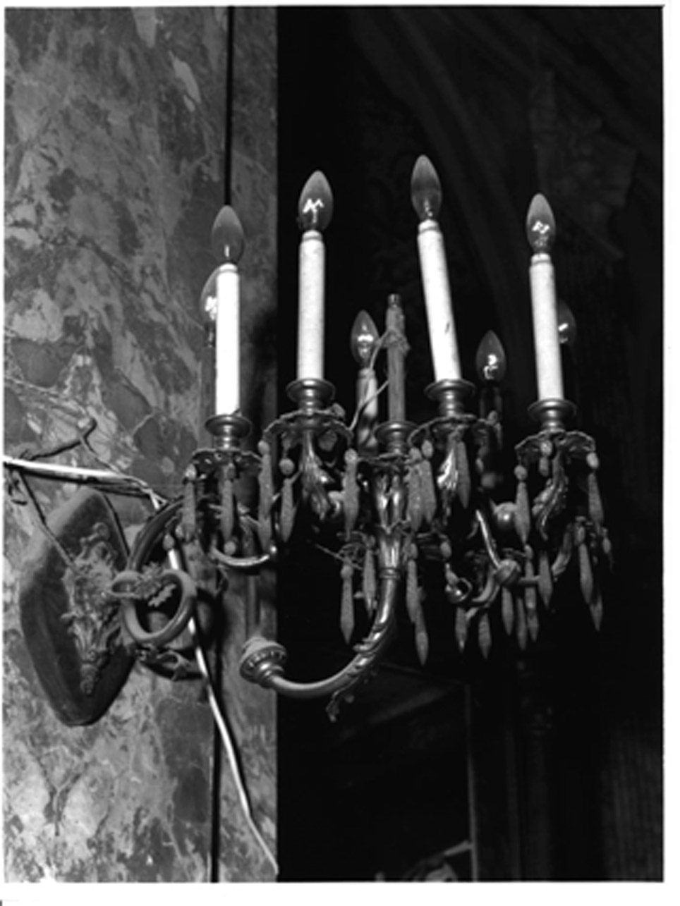 candeliere da parete, serie - bottega napoletana (fine sec. XIX)